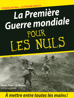 cover image of La Première Guerre mondiale Pour les Nuls